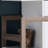 White & Dark Taupe Kitchen Buffet - 4 Shelves, 1 Drawer, 2 Door Cabinet Stylish Storage Solution Modern With Open Shelves Optimize Organization And