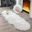 Peau de mouton artificielle blanc moelleux