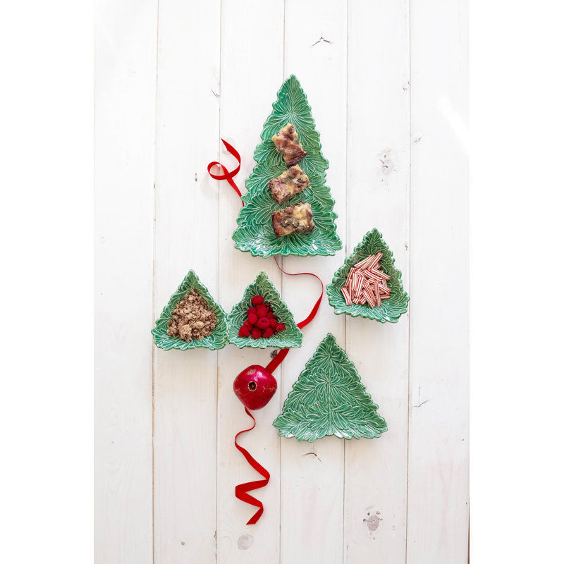 Lastra Holiday Figural Tree Small Plate