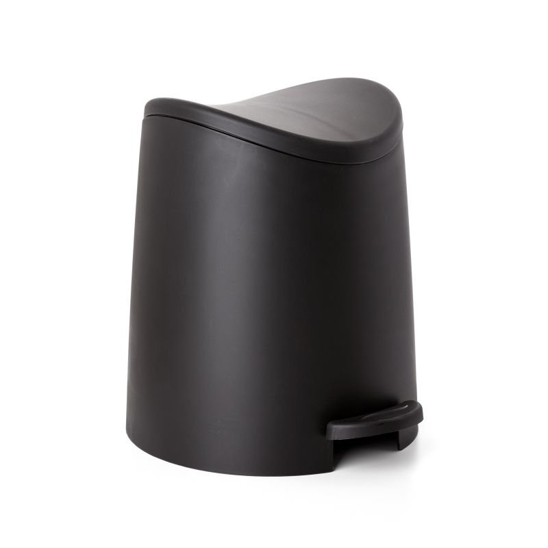 Mini poubelle à pédale Superio, 3 L, brun clair, Noir
