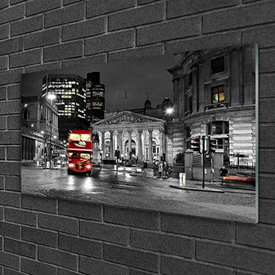 Houses City - Unframed Photograph on Glass