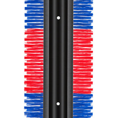 Bétail à gratter, brosse à chèvre avec 8 vis, griffoir à vache de 16,9 po x 7,5 po pour soulager les démangeaisons, outil de grattage de massage pour bovins de cheval, bleu et rouge