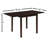 Rectangular 52-Inch Extension Dining Table, Cappuccino