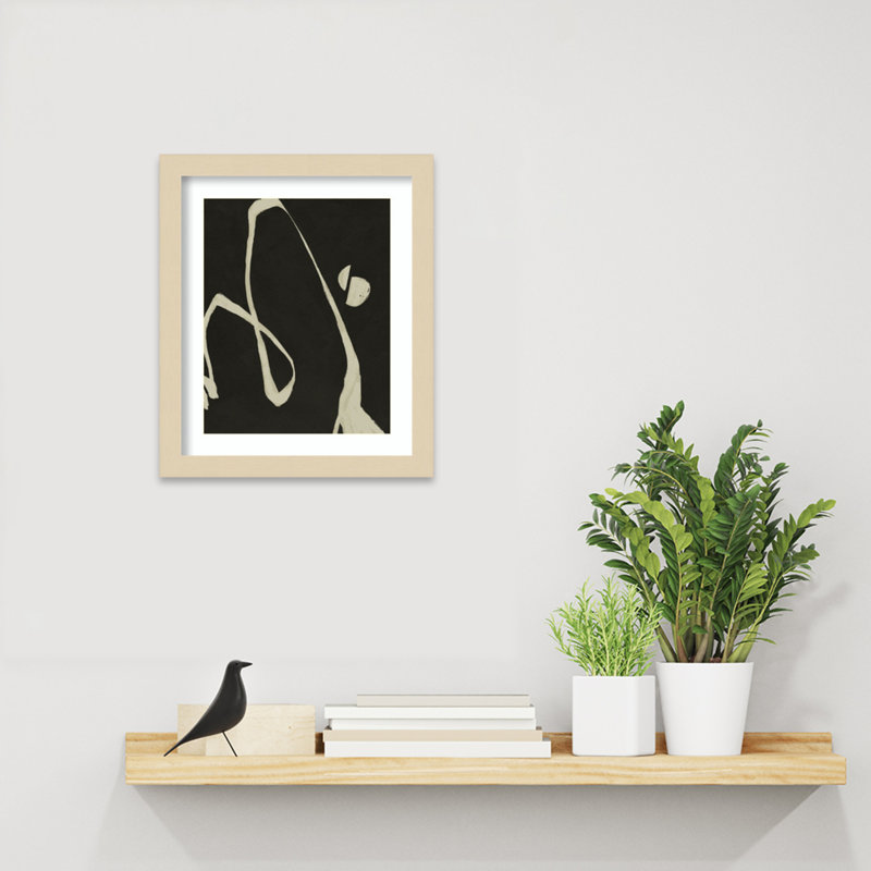 «Neutral Spring II» par Jacob Green, impression sur bois encadrée, Encadrement brun, H 13 po x l 11 po