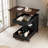 Adjustable End Table With Wheels, Modern Multifunctional Sofa Side Table With Lift-Top, 360°Rotating Top And Storage Space For Living Room, Small Space-1971074721
