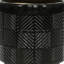 Jardinière en céramique noire texturée 6/8 po, brillante, pour le magasin de fleurs et le décor de jardin moderne de l'Action de grâce brillant