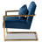 Kynzley Velvet Armchair-1805167734