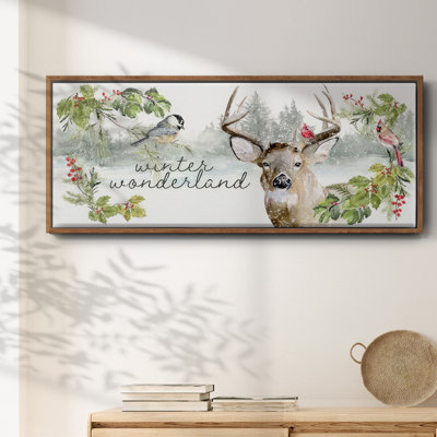 Reindeer Woods- Framed Canvas