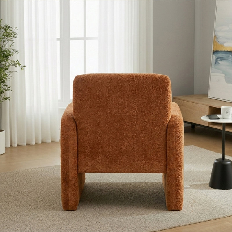 Fauteuil simple de style moderne, Orange