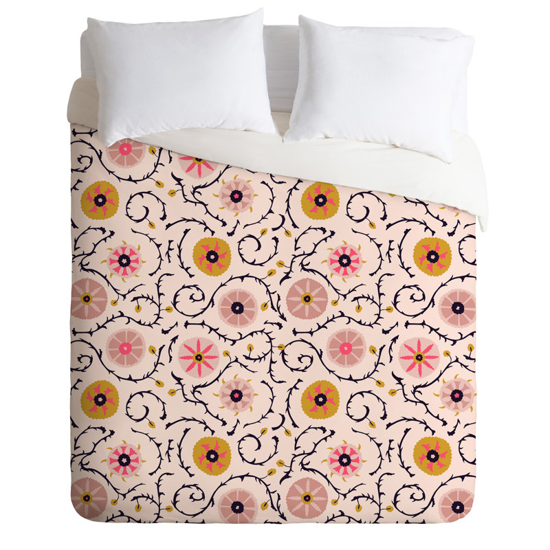 Holli Zollinger Polyester Floral Duvet Cover, Twin/Twin XL Duvet Cover + 1 Standard Sham