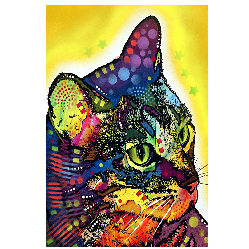 Confident Cat by Dean Russo - No Frame Print on Canvas, 66.04 cm H x 45.72 cm W x 1.91 cm D
