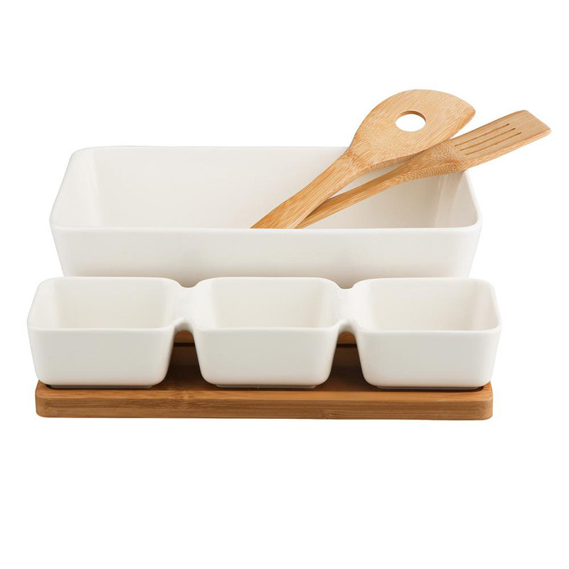 17 Stories Jenning Bone China Salad Bowl