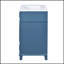 Meuble-lavabo bleu de 30 po avec lavabo en céramique, bois massif, portes à fermeture en douceur et beaucoup de rangement pour une élégance moderne