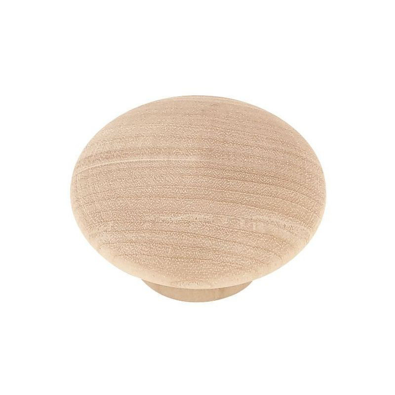 (Paquet de 5) Bouleau non fini de 1 3/4 po à gros bouton