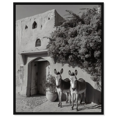 Morning Wait BW Graphic Art Canvas