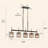 5-Light Gold Kitchen Island Pendant
