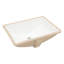 Lavabo de salle de bain en céramique blanche encastrable 21,5 "x 15" avec trop-plein - Design épuré moderne, teinté, convenant à plusieurs environnements de style rectangulaire, pour divers emplacements