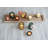 Devers Round Glass Votive Holders on Wood Tray, Set of 9-1236766979