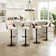 Aryelle Swivel Upholstered Adjustable Height Counter Stool with Metal Frame