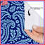 Rideau de douche bleu à motif floral très long-1885449160