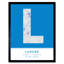 Lahore City Map Lahore Pakistan City Map Blue 1 Piece Single Picture Frame Wall Art