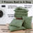 7 Piece Pintuck Pleat Comforter Set,Floral Ruched Bedding Set with Sheets All Season Bed in a Bag-119249866-119249869