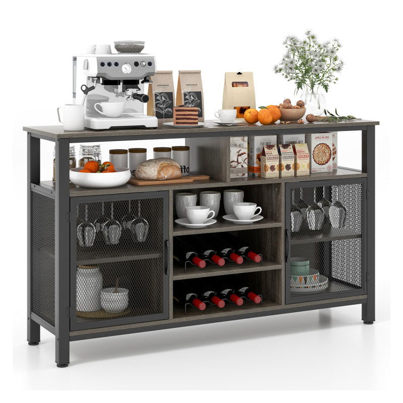 Shalliyah 55'' Bar Cabinet, Gray