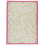 Hand-Knotted High-Quality Blue and Rose Area Rug