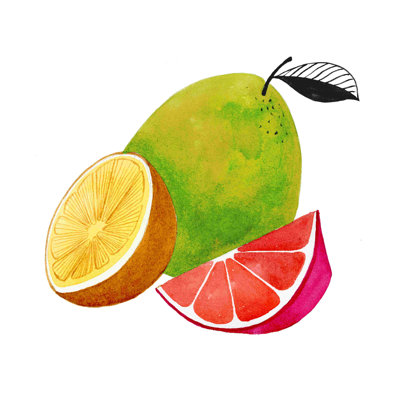 Bright Fruit Still Life