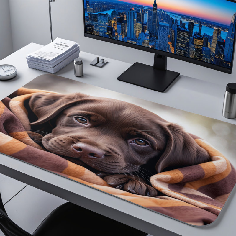 Polyester Desk Pad, 31.5x15.5