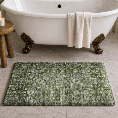 Tapis oriental à poils longs de qualité supérieure lavable à la machine ADS651