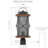 Inlight 1-Light 17'' H Hardwired Lantern Head With Black And Barnwood Textured Finish