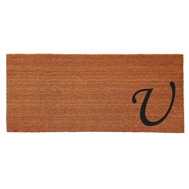 Zebrowski Non-Slip Doormat, U, Rectangle 2' x 4'