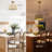 3 - Light 16.6” Dimmable Hand-Woven Drum Chandelier