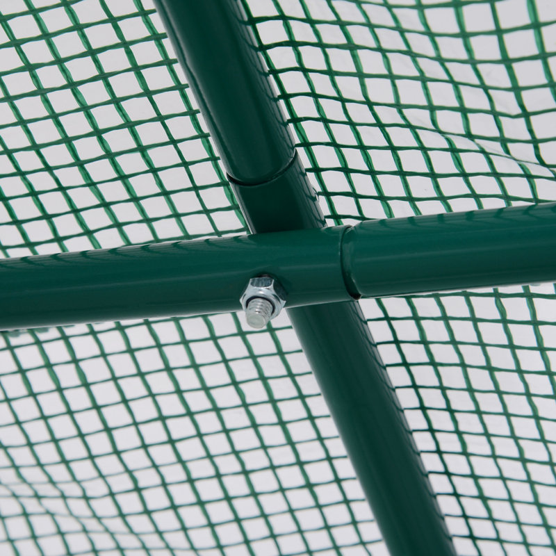 Walk-In Polytunnel Greenhouse with Large Roll-Up Door & Windows