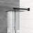 12 Inch Square Wall Mounted Dual Shower Head Matte Black System, - Balanced Scald,  Thin Rainfall Head, 360 Adjustable, Multifunctional For All Needs Function With Valve, Experience, Swivel, And-125487916