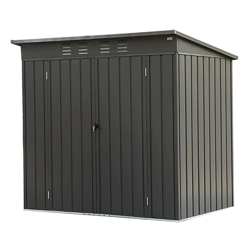 Remise de rangement en métal l 6 pi x P 3 pi, H 70,5 po x l 65 po x P 44 po