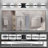 Minimalist LED Bathroom Vanity Light With Crystal Sand Acrylic Shades, 6-Light Wall Mounted Decorative Fixture For Modern Bathrooms-1101871842-1101871837-1101871840