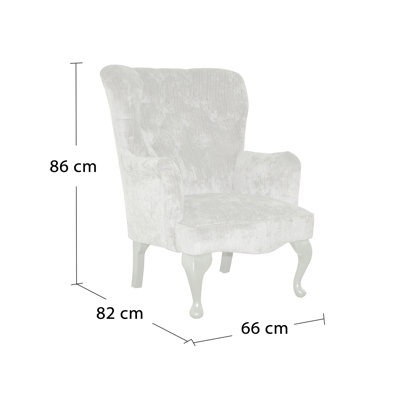 Loretta Upholstered Wingback Chair