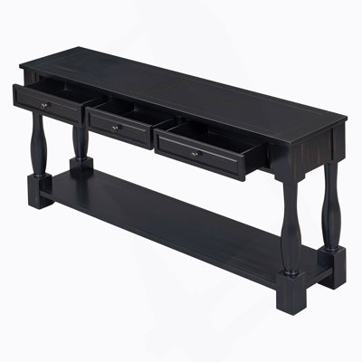 Cervantez Console Table Long Console Table with Drawers and Shelf,entryway table,sofa table