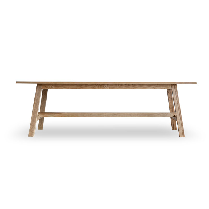 Table de salle à manger Burlywood, H 29,53 po x L 86,61 po x l 35,43 po
