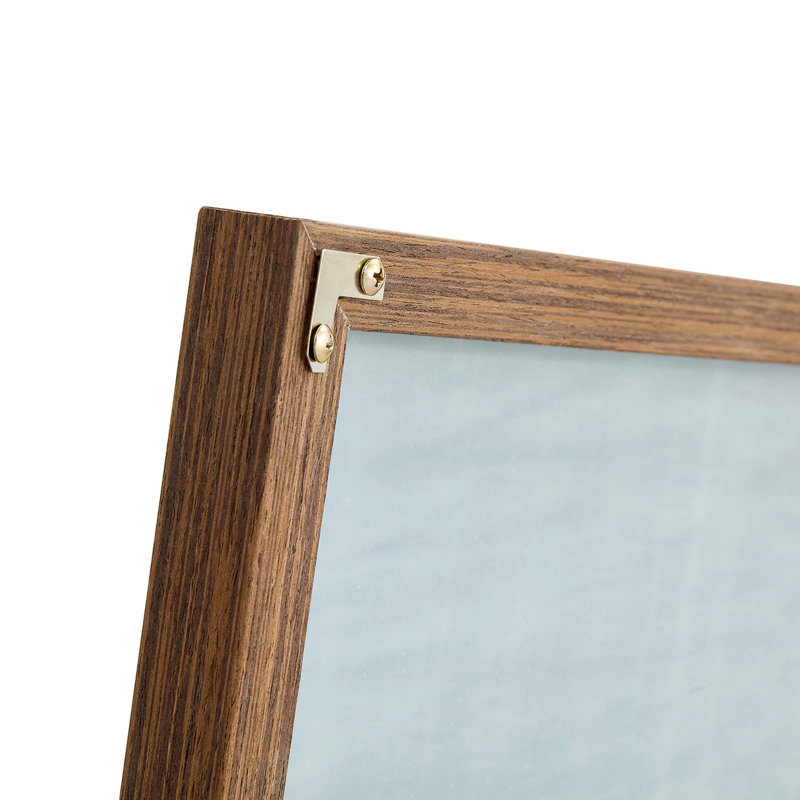 Solid Wood Frame Full-Length Mirror, Dressing Mirror, Bedroom Home Porch, Decorative Mirror, Clothing Store, Floor Mounted Large Mirror, Wall Mounted
