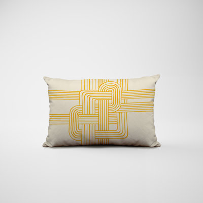 Polyester / Mélange de polyester Housse de coussin rectangulaire intérieure / extérieure lombaire et insert