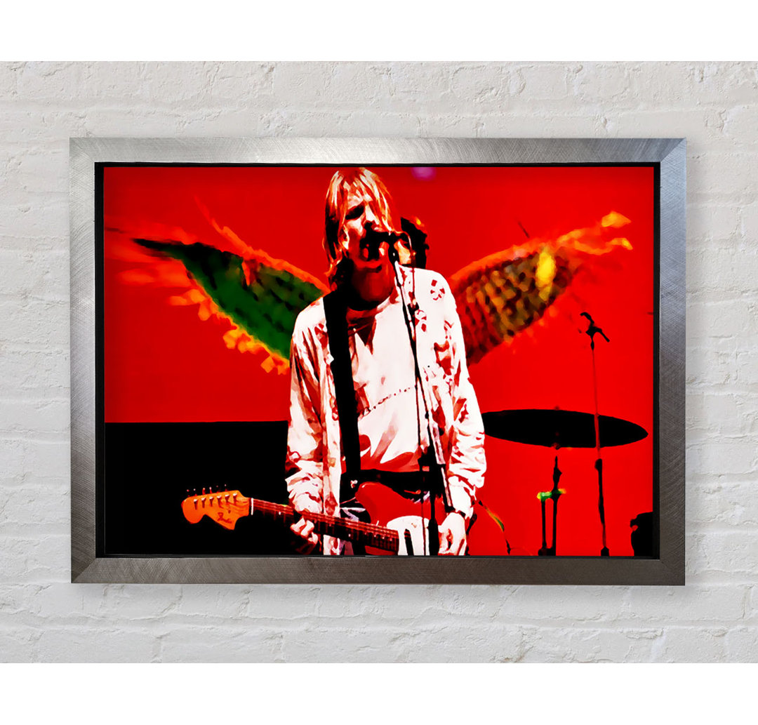 Kurt Cobain Angel Wings - Druck