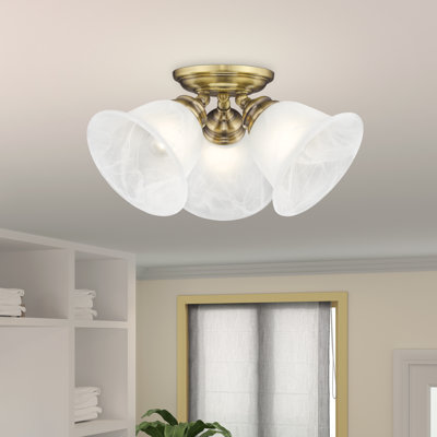 Becky Glass Flush Mount