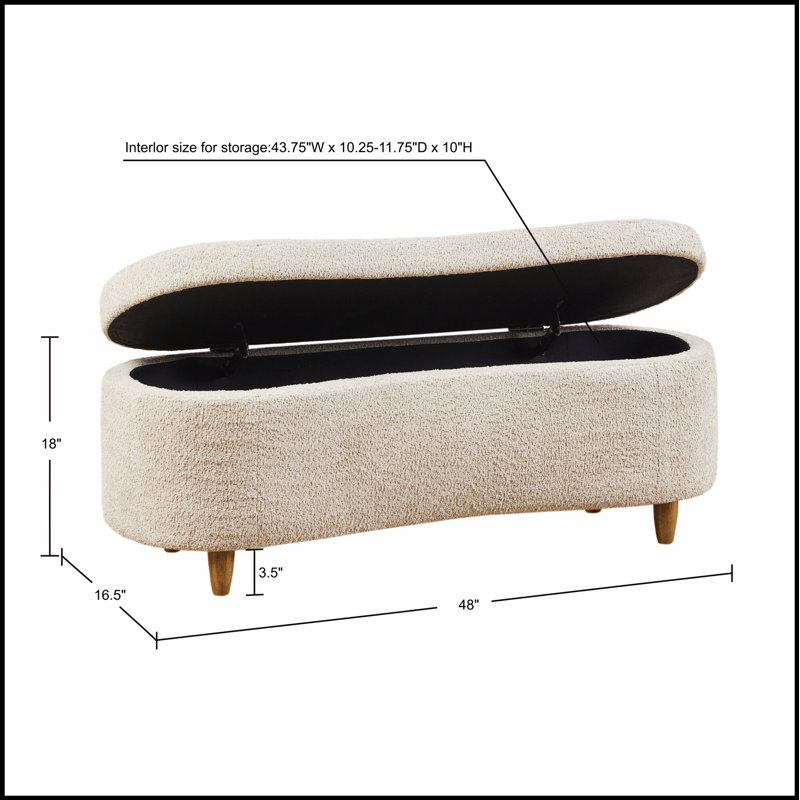 Siège de rangement rabattable Boucle, banc d'entrée multifonctionnel, banc de chambre