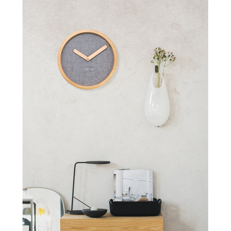 Horloge murale 11,81 ", Gris clair, H 12,12 po x l 12,12 po x P 2,12 po