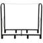 Porte-bûches robuste en bois Artibear pour support de bûches en métal