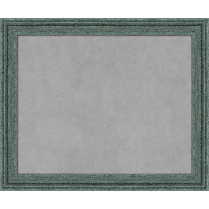 Tableau magnétique encadré gris sarcelle recyclé, H 19 po x l 23 po