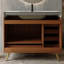 Meuble-lavabo autoportant moderne 36 po avec 1 armoire et 5 tiroirs, comptoir en pierre frittée, lavabo en céramique et pieds en acier inoxydable-1980152395-1992390048